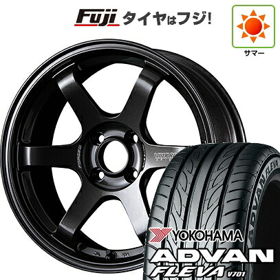【新品 軽自動車】エブリイワゴン 夏タイヤ ホイール4本セット 165/50R15 ヨコハマ アドバン フレバV701 RAYS レイズ ボルクレーシング TE37 ソニック 5J 15インチ(送料無料)
