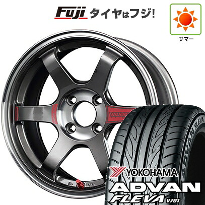 【新品 軽自動車】エブリイワゴン 夏タイヤ ホイール4本セット 165/50R15 ヨコハマ アドバン フレバV701 RAYS レイズ ボルクレーシング TE37 ソニック SL 5.5J 15インチ(送料無料)｜フジ スペシャルセレクション