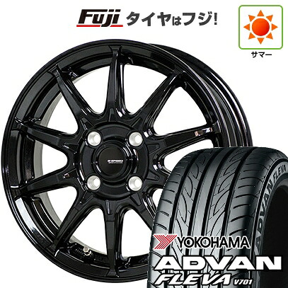 【新品 軽自動車】エブリイワゴン 夏タイヤ ホイール4本セット 165/50R15 ヨコハマ アドバン フレバV701 ホットスタッフ ジースピード G-05 4.5J 15インチ(送料無料)｜フジ スペシャルセレクション 55,220円