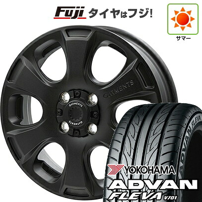 【新品 軽自動車】エブリイワゴン 夏タイヤ ホイール4本セット 165/50R15 ヨコハマ アドバン フレバV701 WEDS ウェッズ クロスオーバーガーメンツ Style A 4.5J 15インチ(送料無料)