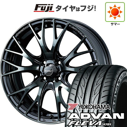 【新品 軽自動車】エブリイワゴン 夏タイヤ ホイール4本セット 165/50R15 ヨコハマ アドバン フレバV701 WEDS ウェッズスポーツ SA-20R 5J 15インチ(送料無料)