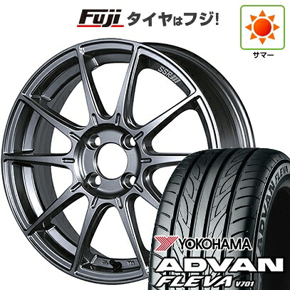 【新品 軽自動車】エブリイワゴン 夏タイヤ ホイール4本セット 165/50R15 ヨコハマ アドバン フレバV701 SSR GT GTX01 5J 15インチ(送料無料)｜フジ スペシャルセレクション