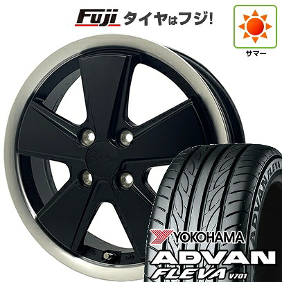 【新品 軽自動車】エブリイワゴン 夏タイヤ ホイール4本セット 165/50R15 ヨコハマ アドバン フレバV701 アウトストラーダ スピードスター 4.5J 15インチ(送料無料)