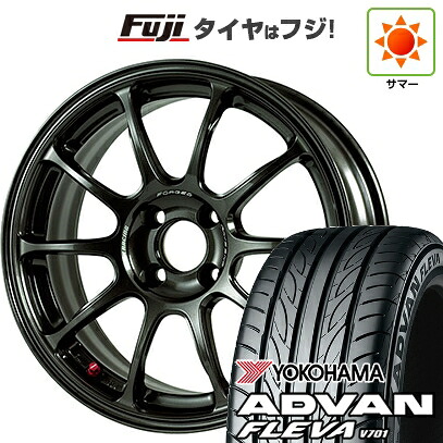 【新品 軽自動車】N-BOX タント スペーシア 夏タイヤ ホイール4本セット 165/55R15 ヨコハマ アドバン フレバV701 RAYS レイズ ボルクレーシング ZE40 5.5J 15インチ(送料無料)