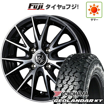 【新品 軽自動車】軽トラ 軽バン 夏タイヤ ホイール4本セット 145/80R12 80/78N ヨコハマ ジオランダー KT WEDS ウェッズ ライツレー VS 4J 12インチ(送料無料)