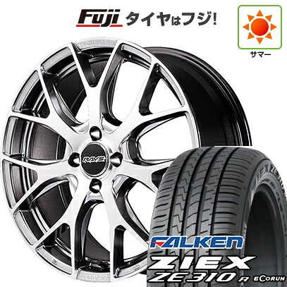 【新品国産車用4穴100】 夏タイヤ ホイール4本セット 205/45R17 ファルケン ジークス ZE310R エコラン(限定) RAYS レイズ ホムラ 2X7FT 7J 17インチ(送料無料)｜フジ スペシャルセレクション