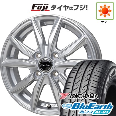 【新品 軽自動車】 夏タイヤ ホイール4本セット 145/80R13 ヨコハマ ブルーアース AE-01 ホットスタッフ エクスターST 4J 13インチ(送料無料)
