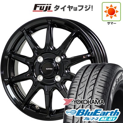 【新品 軽自動車】 夏タイヤ ホイール4本セット 155/65R13 ヨコハマ ブルーアース AE-01 ホットスタッフ ジースピード G-05 4J 13インチ(送料無料)