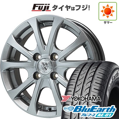 【新品 軽自動車】アトレーワゴン 夏タイヤ ホイール4本セット 165/65R13 ヨコハマ ブルーアース AE-01 ビッグウエイ TRG-バーンII 4J 13インチ(送料無料)|フジ スペシャルセレクション
