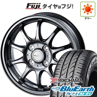 【新品 軽自動車】 夏タイヤ ホイール4本セット 165/55R14 ヨコハマ ブルーアース AE-01 ビッグウエイ BWスポーツ ZT10 4.5J 14インチ(送料無料)｜フジ スペシャルセレクション 42,420円