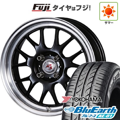 【新品 軽自動車】ハスラー デリカミニ(4WD) 夏タイヤ ホイール4本セット 165/60R15 ヨコハマ ブルーアース AE-01 クリムソン RS ST AIRモノブロック 5.5J 15インチ(送料無料)