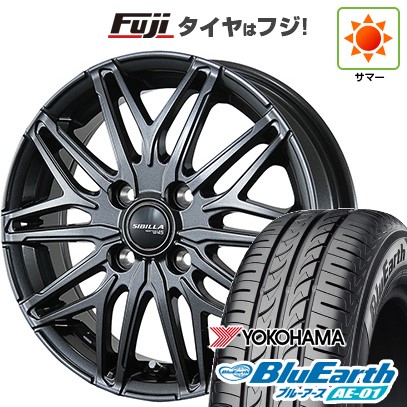 【新品 軽自動車】エブリイワゴン 夏タイヤ ホイール4本セット 155/70R13 ヨコハマ ブルーアース AE-01 トピー シビラ NEXT W45 4J 13インチ(送料無料)|フジ スペシャルセレクション