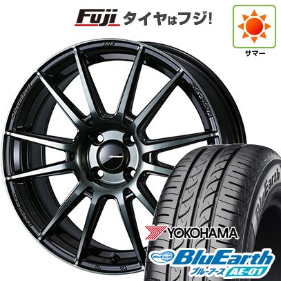 【新品 軽自動車】ハスラー デリカミニ(4WD) 夏タイヤ ホイール4本セット 165/60R15 ヨコハマ ブルーアース AE-01 WEDS ウェッズスポーツ SA-62R 5J 15インチ(送料無料)