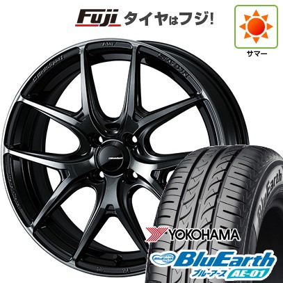 【新品 軽自動車】ハスラー デリカミニ(4WD) 夏タイヤ ホイール4本セット 165/60R15 ヨコハマ ブルーアース AE-01 WEDS ウェッズスポーツ SA-01R 5J 15インチ(送料無料)