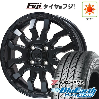 【新品 軽自動車】ソリオ ハスラー 夏タイヤ ホイール4本セット 165/70R14 ヨコハマ ブルーアース AE-01F トピー ヴァブロ RR-01【限定】 4.5J 14インチ(送料無料)