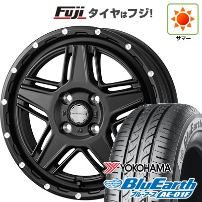 【新品 軽自動車】ソリオ ハスラー 夏タイヤ ホイール4本セット 165/70R14 ヨコハマ ブルーアース AE-01F WEDS ウェッズアドベンチャー マッドヴァンス 07 4.5J 14インチ(送料無料)