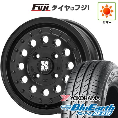【新品国産車用4穴100】 夏タイヤ ホイール4本セット 175/70R14 ヨコハマ ブルーアース AE-01F MLJ エクストリームJ ラギッド 5J 14インチ(送料無料)|フジ スペシャルセレクション