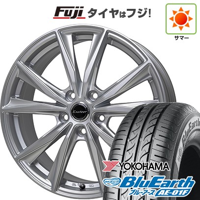【新品国産車用5穴114.3】 夏タイヤ ホイール4本セット 205/60R16 ヨコハマ ブルーアース AE-01F ホットスタッフ エクスターST 6J 16インチ(送料無料)