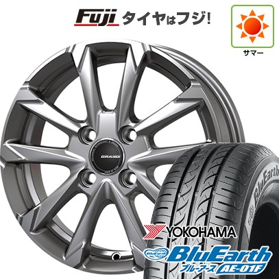【新品国産車用4穴100】 夏タイヤ ホイール4本セット 175/70R14 ヨコハマ ブルーアース AE-01F コーセイ クレイシズ GC36F 5J 14インチ(送料無料)