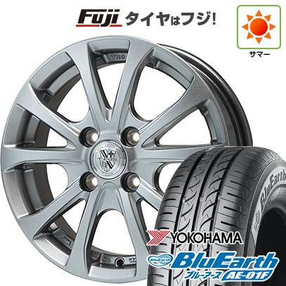 【新品国産車用4穴100】 夏タイヤ ホイール4本セット 185/60R15 ヨコハマ ブルーアース AE-01F ビッグウエイ TRG-バーンII 5.5J 15インチ(送料無料)|フジ スペシャルセレクション
