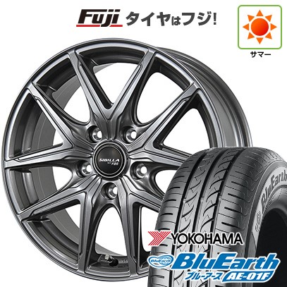 【新品国産車用5穴114.3】 夏タイヤ ホイール4本セット 195/60R16 ヨコハマ ブルーアース AE-01F トピー シビラ NEXT F05 6.5J 16インチ(送料無料)|フジ スペシャルセレクション