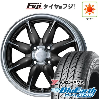 【新品 軽自動車】ソリオ ハスラー 夏タイヤ ホイール4本セット 165/70R14 ヨコハマ ブルーアース AE-01F ENKEI エンケイ all オールワン 5J 14インチ(送料無料)