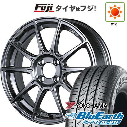 【新品国産車用4穴100】 夏タイヤ ホイール4本セット 175/65R15 ヨコハマ ブルーアース AE-01F SSR GT GTX01 6J 15インチ(送料無料)