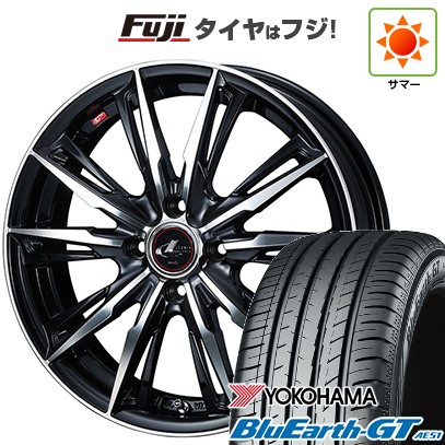 【新品国産車用4穴100】 夏タイヤ ホイール4本セット 195/45R16 ヨコハマ ブルーアース GT AE51 WEDS ウェッズ レオニス GX 6J 16インチ(送料無料)｜フジ スペシャルセレクション