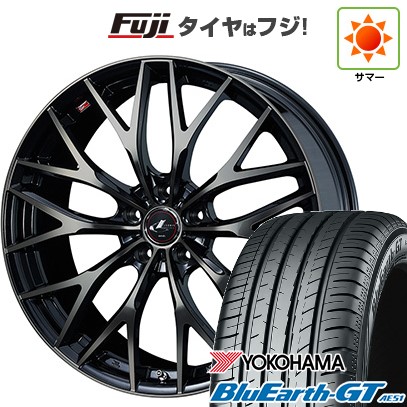【新品国産車用5穴114.3】 夏タイヤ ホイール4本セット 195/60R16 ヨコハマ ブルーアース GT AE51 WEDS ウェッズ レオニス MX 6.5J 16インチ(送料無料)|フジ スペシャルセレクション