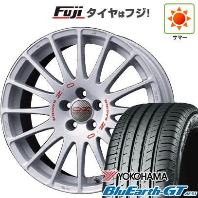 【新品国産車用5穴114.3】 夏タイヤ ホイール4本セット 225/45R18 ヨコハマ ブルーアース GT AE51 OZ スーパーツーリズモ WRC 8J 18インチ(送料無料)