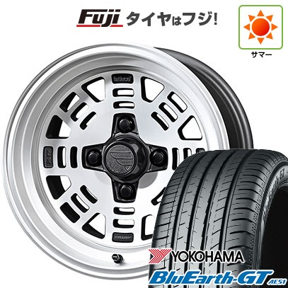 【新品国産車用4穴100】 夏タイヤ ホイール4本セット 185/65R14 ヨコハマ ブルーアース GT AE51 共豊 ファットレース FZ01 6J 14インチ(送料無料)