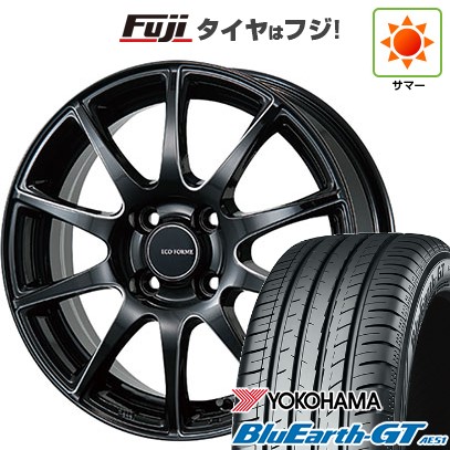 【新品国産車用4穴100】 夏タイヤ ホイール4本セット 185/60R15 ヨコハマ ブルーアース GT AE51 ブリヂストン エコフォルム CRS23 5.5J 15インチ(送料無料)