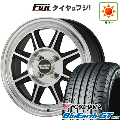 【新品国産車用4穴100】 夏タイヤ ホイール4本セット 185/60R16 ヨコハマ ブルーアース GT AE51 ハヤシレーシング ハヤシストリート タイプSTF 6.5J 16インチ(送料無料)|フジ スペシャルセレクション