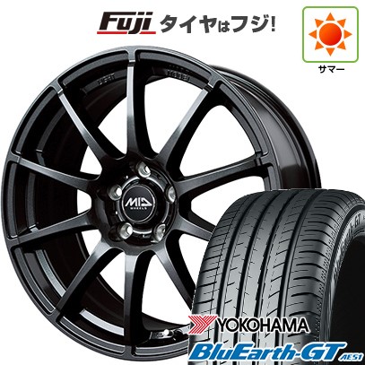 【新品国産車用5穴100】 夏タイヤ ホイール4本セット 195/65R15 ヨコハマ ブルーアース GT AE51 MID WHEELS スタッグ ストロングガンメタ 6J 15インチ(送料無料)