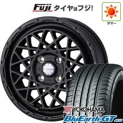 【新品国産車用4穴100】 夏タイヤ ホイール4本セット 185/65R14 ヨコハマ ブルーアース GT AE51 WEDS ウェッズアドベンチャー マッドヴァンス 09 5J 14インチ(送料無料)｜フジ スペシャルセレクション