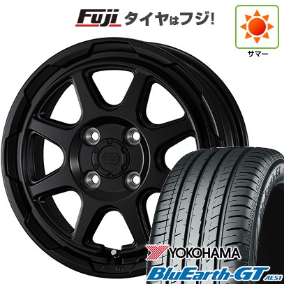 【新品国産車用4穴100】 夏タイヤ ホイール4本セット 185/65R14 ヨコハマ ブルーアース GT AE51 WEDS ウェッズアドベンチャー スタットベルク 5J 14インチ(送料無料)