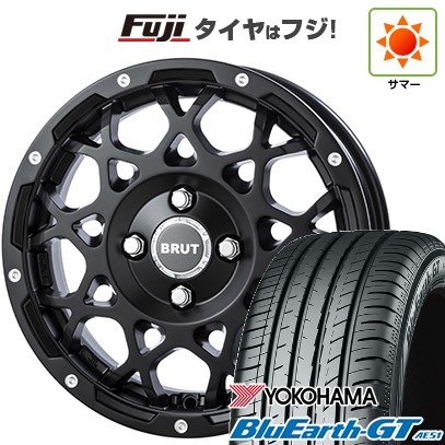 【新品国産車用4穴100】 夏タイヤ ホイール4本セット 185/65R14 ヨコハマ ブルーアース GT AE51 トライスター BRUT BR-55 5J 14インチ(送料無料)｜フジ スペシャルセレクション