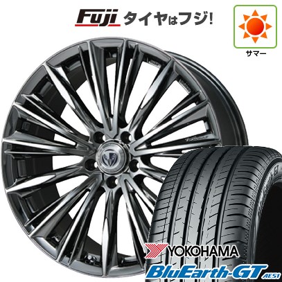 【新品国産車用5穴114.3】 夏タイヤ ホイール4本セット 225/45R18 ヨコハマ ブルーアース GT AE51 RAYS レイズ ベルサス ストラテジーア ヴォウジェ 7J 18インチ(送料無料)
