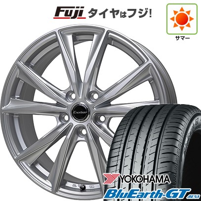 【新品国産車用5穴114.3】 夏タイヤ ホイール4本セット 195/65R15 ヨコハマ ブルーアース GT AE51 ホットスタッフ エクスターST 6J 15インチ(送料無料)|フジ スペシャルセレクション