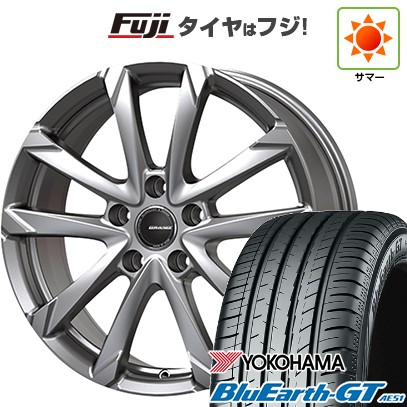 【新品国産車用5穴114.3】 夏タイヤ ホイール4本セット 205/60R16 ヨコハマ ブルーアース GT AE51 コーセイ クレイシズ GC36F 6.5J 16インチ(送料無料)