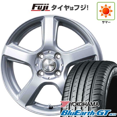 【新品国産車用4穴100】 夏タイヤ ホイール4本セット 175/65R14 ヨコハマ ブルーアース GT AE51 トピー シビラ V-88 5J 14インチ(送料無料)