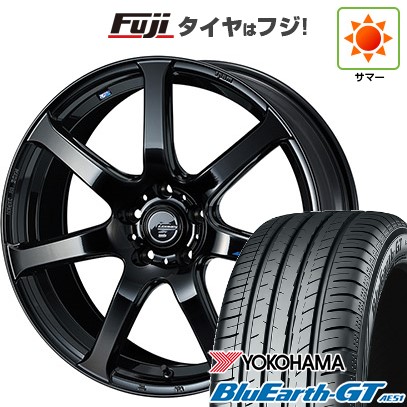 【新品国産車用5穴114.3】 夏タイヤ ホイール4本セット 235/50R18 ヨコハマ ブルーアース GT AE51 WEDS ウェッズ レオニス NAVIA 07 8J 18インチ(送料無料)