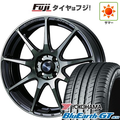 【新品国産車用4穴100】 夏タイヤ ホイール4本セット 185/55R16 ヨコハマ ブルーアース GT AE51 WEDS ウェッズスポーツ SA-99R 6.5J 16インチ(送料無料)