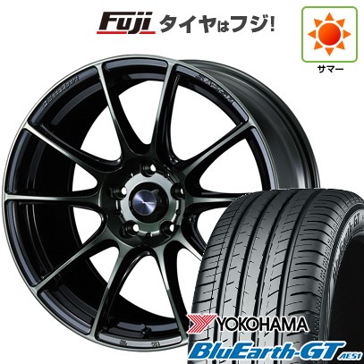 【新品国産車用5穴114.3】 夏タイヤ ホイール4本セット 215/60R16 ヨコハマ ブルーアース GT AE51 WEDS ウェッズスポーツ SA-25R 7J 16インチ(送料無料)｜フジ スペシャルセレクション