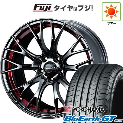 【新品国産車用5穴114.3】 夏タイヤ ホイール4本セット 215/45R18 ヨコハマ ブルーアース GT AE51 WEDS ウェッズスポーツ SA-20R 7.5J 18インチ(送料無料)