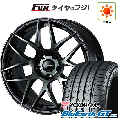 【新品国産車用5穴100】 夏タイヤ ホイール4本セット 225/40R18 ヨコハマ ブルーアース GT AE51 WEDS ウェッズ ウェッズスポーツ SA-27R 7.5J 18インチ(送料無料)
