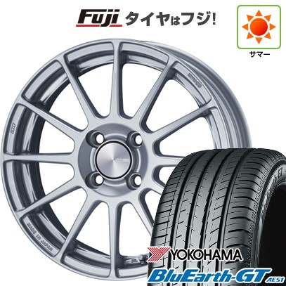 【新品国産車用5穴114.3】 夏タイヤ ホイール4本セット 215/40R18 ヨコハマ ブルーアース GT AE51 ENKEI エンケイ PerformanceLine PF03 7J 18インチ(送料無料)|フジ スペシャルセレクション