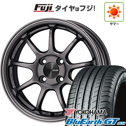 【新品国産車用4穴100】 夏タイヤ ホイール4本セット 185/55R15 ヨコハマ ブルーアース GT AE51 ENKEI エンケイ PerformanceLine PF09 6J 15インチ(送料無料)