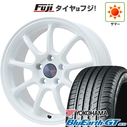【新品国産車用5穴114.3】 夏タイヤ ホイール4本セット 215/45R18 ヨコハマ ブルーアース GT AE51 ENKEI エンケイ PerformanceLine PF09 フジオリジナルカラー 7.5J 18インチ(送料無料)