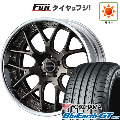 【新品国産車用5穴114.3】 夏タイヤ ホイール4本セット 225/40R19 ヨコハマ ブルーアース GT AE51 WEDS ウェッズ マーベリック 1307M 8J 19インチ(送料無料)